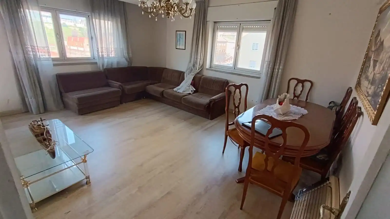 Sala d'estar de Pis en venda en Zamora Capital  amb Calefacció, Moblat i Balcó