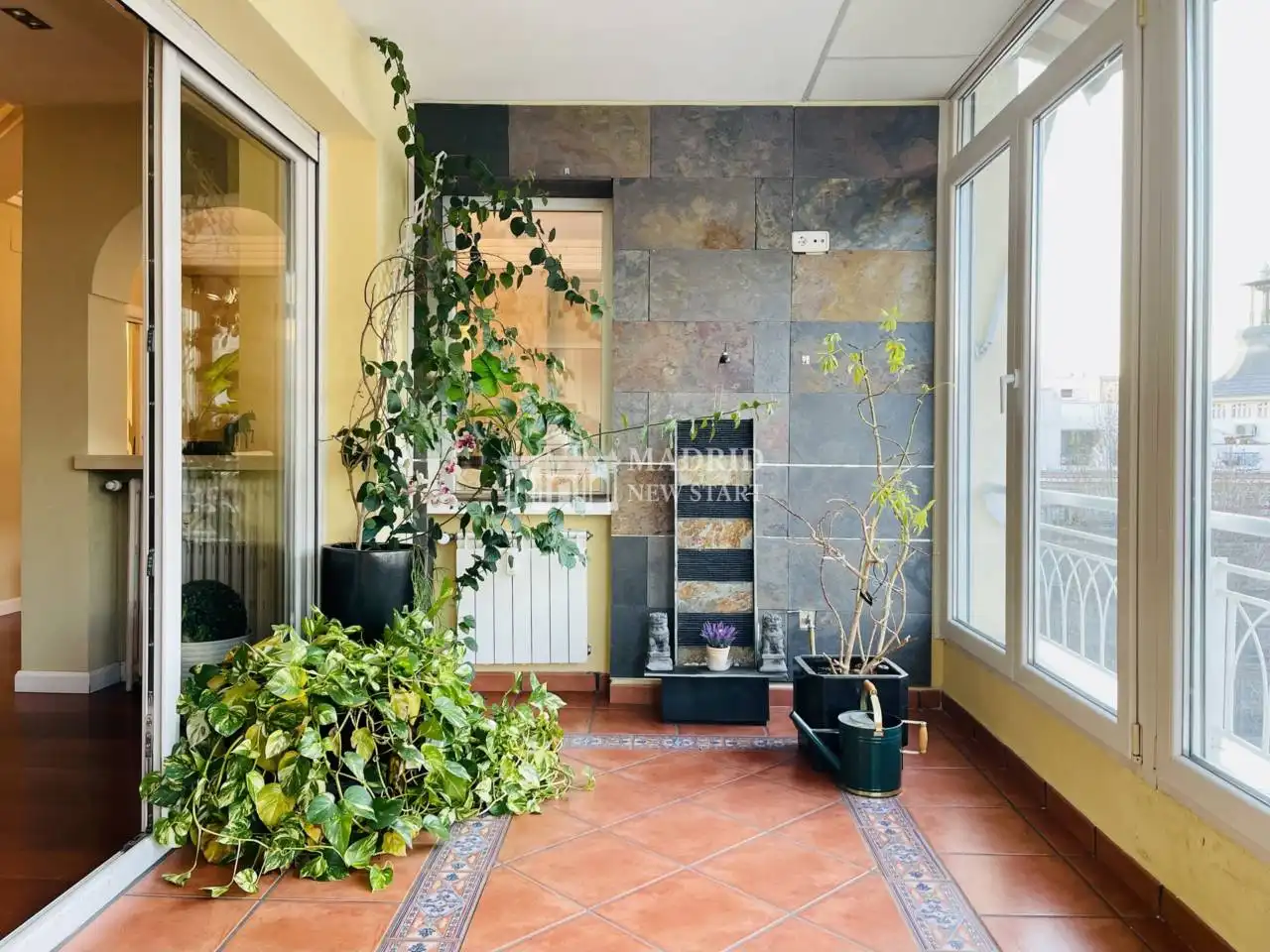 Terrasse von Wohnung zur Miete in Madrid mit Klimaanlage, Heizung und Parkett