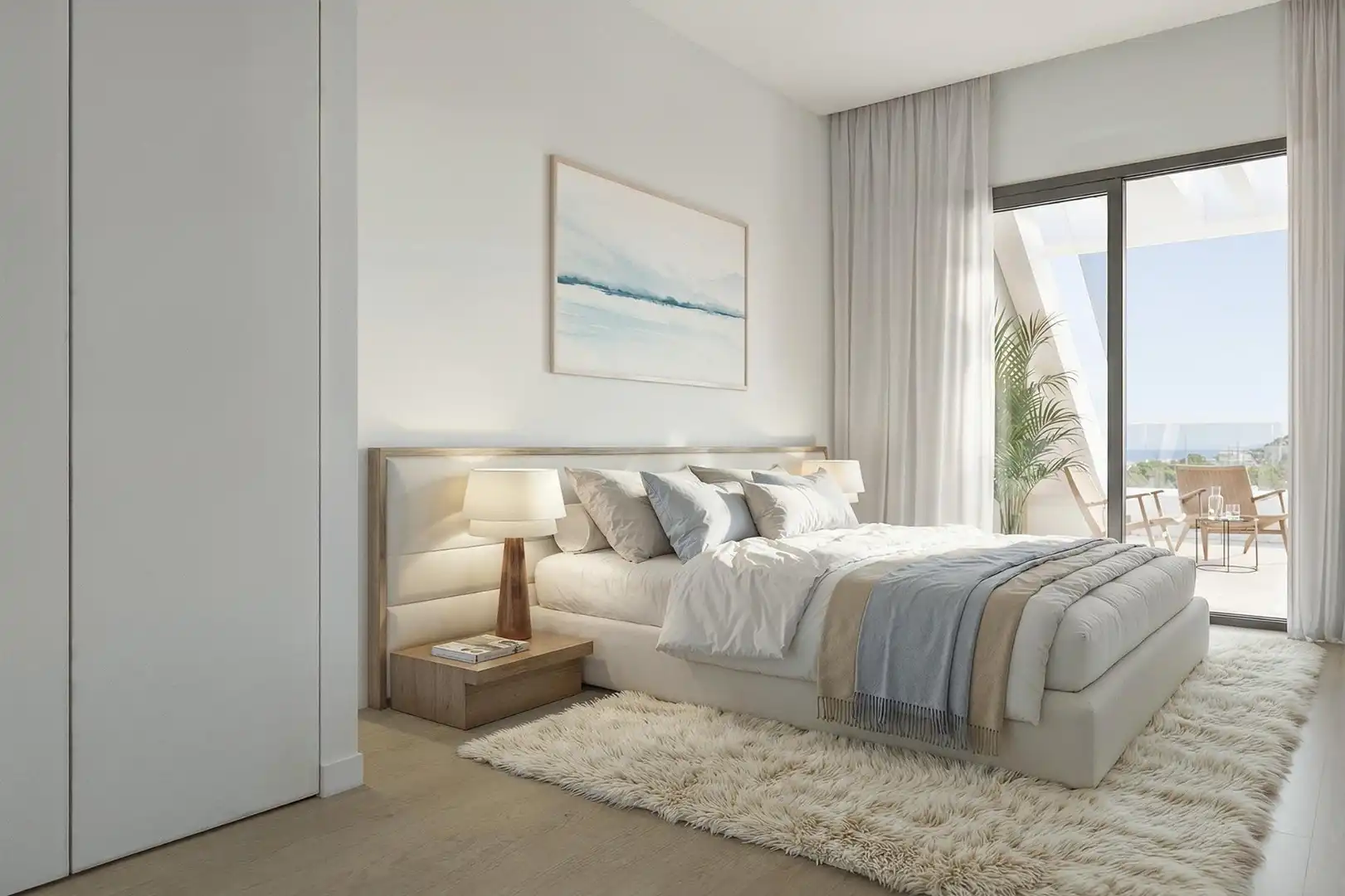 Habitación de Apartamento en venta en Finestrat con Aire acondicionado, Terraza y Trastero