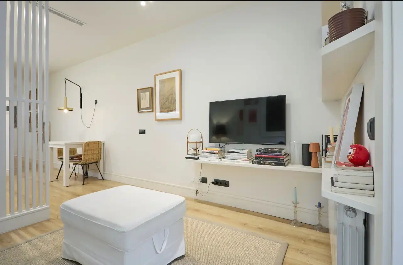 Sala d'estar de Pis en venda en Barcelona amb Aire condicionat, Calefacció i Jardí privat