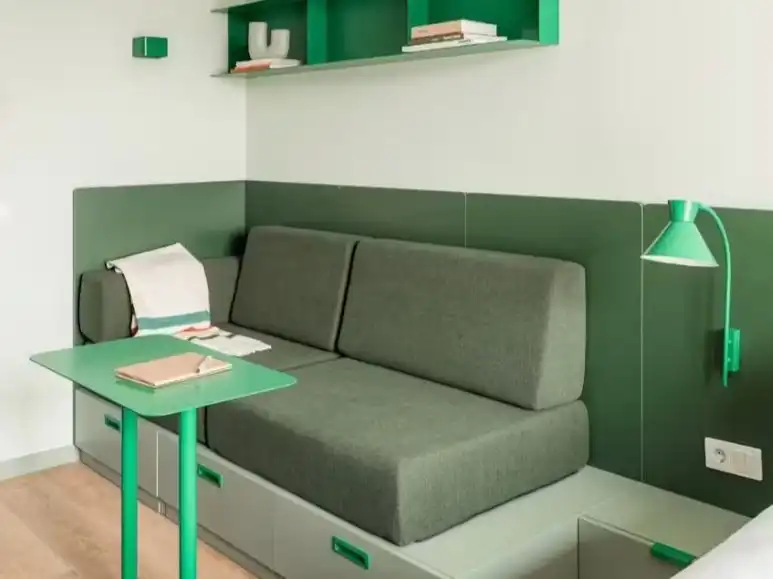 Bedroom of Study for rent in  Pamplona / Iruña  with Air Conditioner, Heating and Parquet flooring