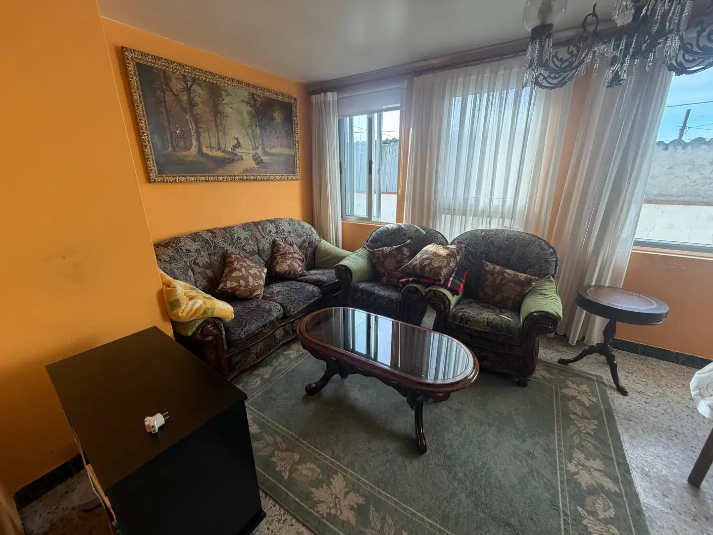 Sala d'estar de Casa o xalet en venda en Cabanas amb Jardí privat, Terrassa i Traster