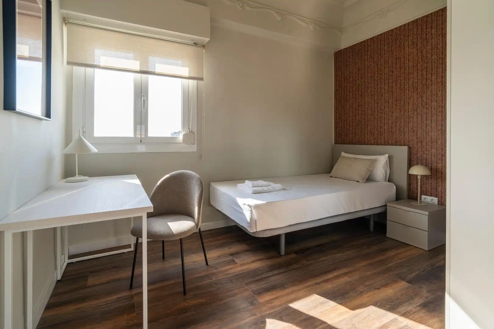 Bedroom of Attic for rent in Valencia  with Air Conditioner, Heating and Terrace