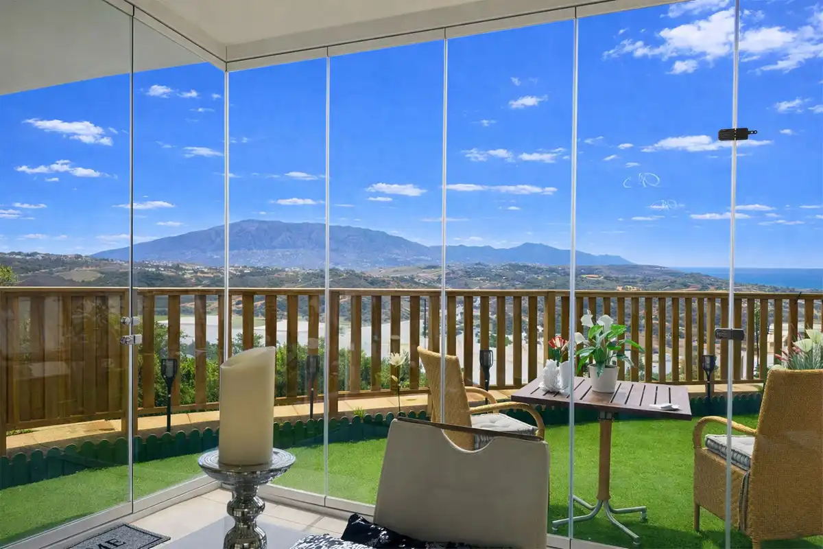 Terrasse von Erdgeschoss zum Verkauf in Mijas mit Klimaanlage, Terrasse und Abstellraum