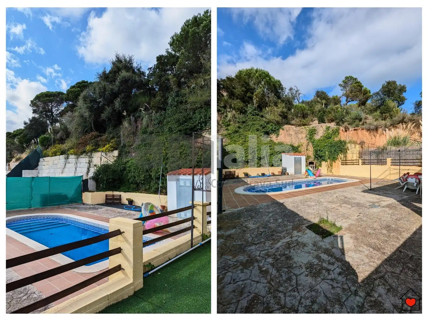Garden of Houses for sale in Lloret de Mar  with Heating, Private garden and Terrace