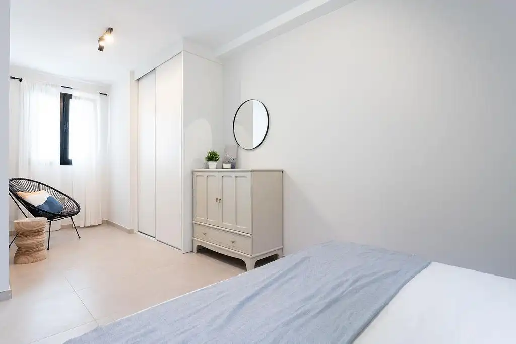 Schlafzimmer von Wohnung zur Miete in Las Palmas de Gran Canaria mit Möbliert