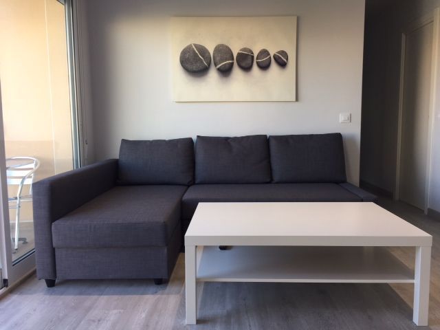 Sala d'estar de Apartament de lloguer en Peñíscola / Peníscola amb Parquet, Moblat i Forn