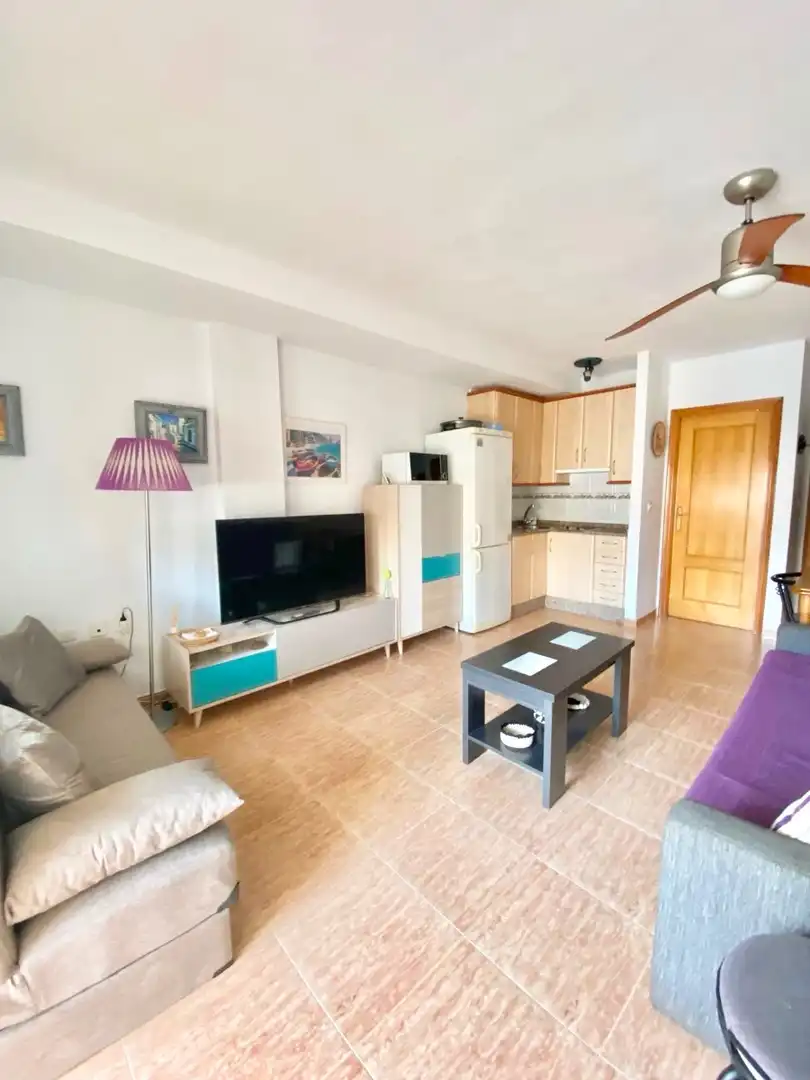 Wohnzimmer von Wohnungen zur Miete in Cartagena mit Klimaanlage, Möbliert und Waschmaschine