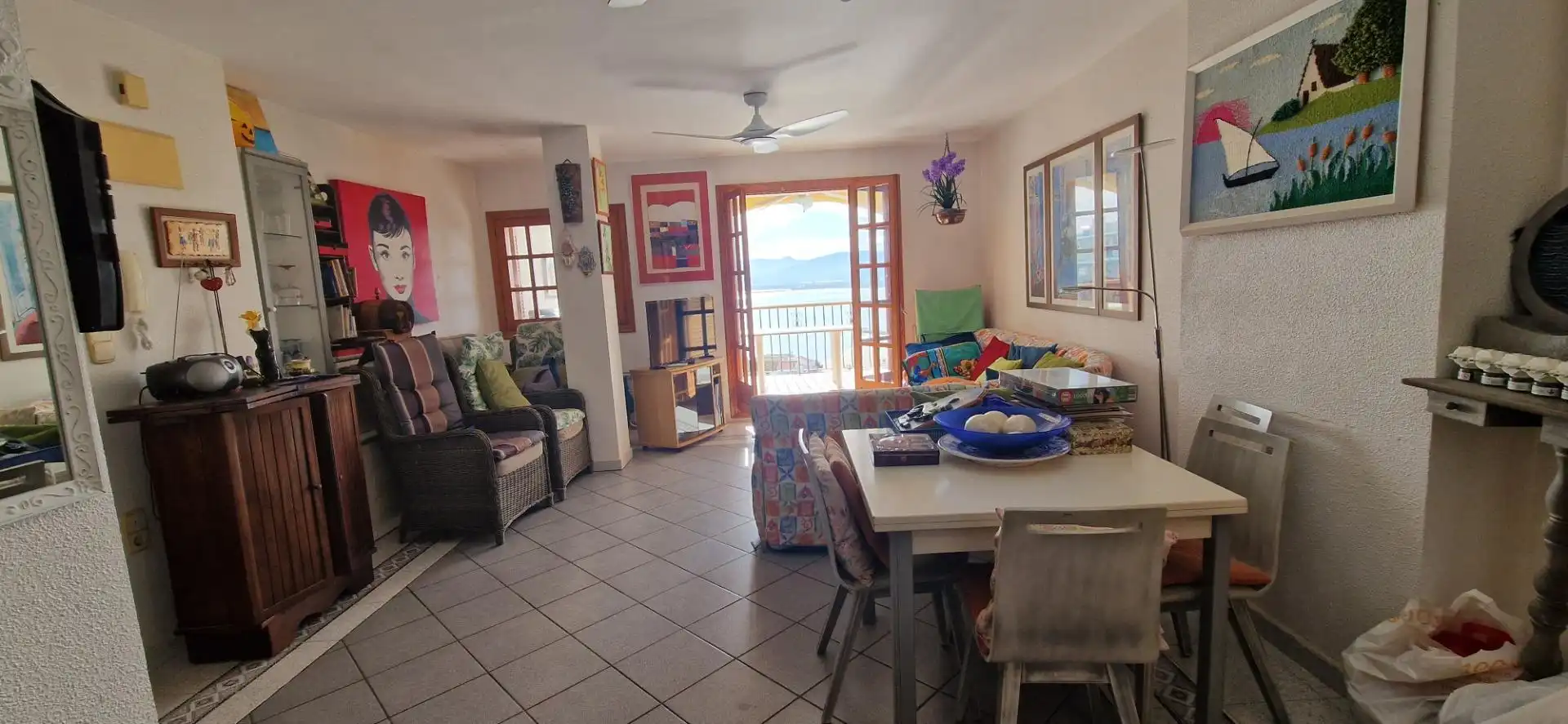 Sala de estar de Piso en venta en Cullera con Jardín privado, Terraza y Amueblado