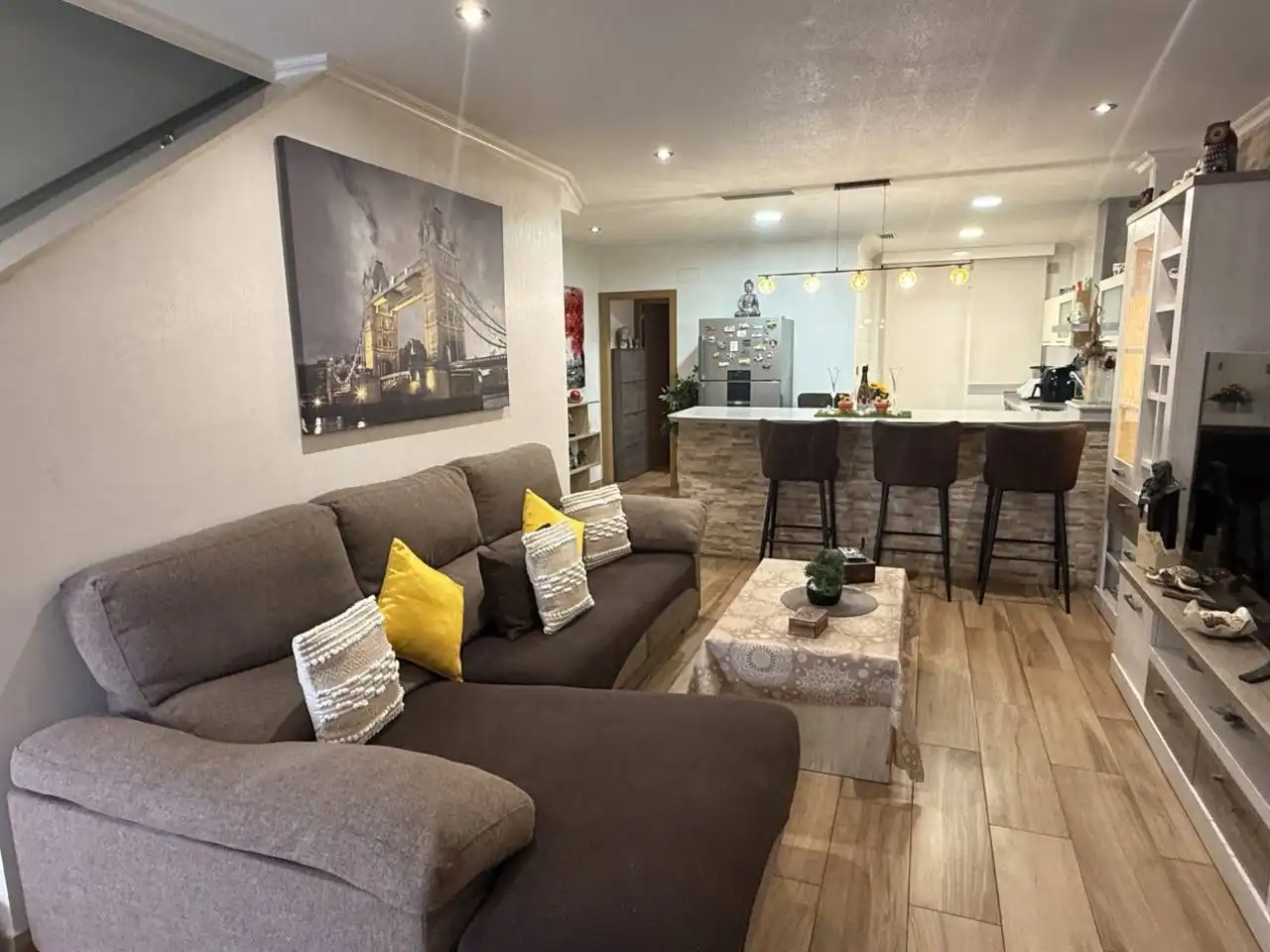 Sala de estar de Dúplex en venta en Elche / Elx con Aire acondicionado, Terraza y Trastero