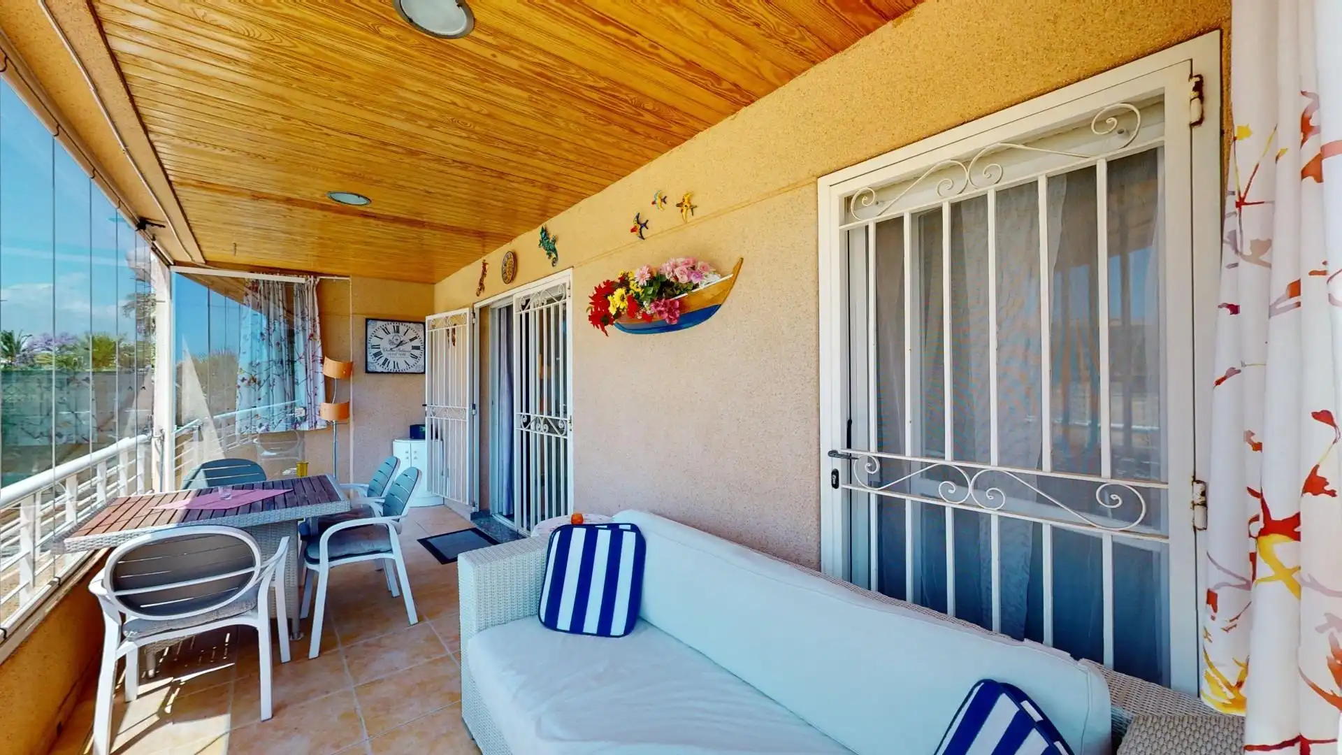 Terrasse von Wohnungen zum Verkauf in L'Alfàs del Pi mit Klimaanlage, Privatgarten und Terrasse