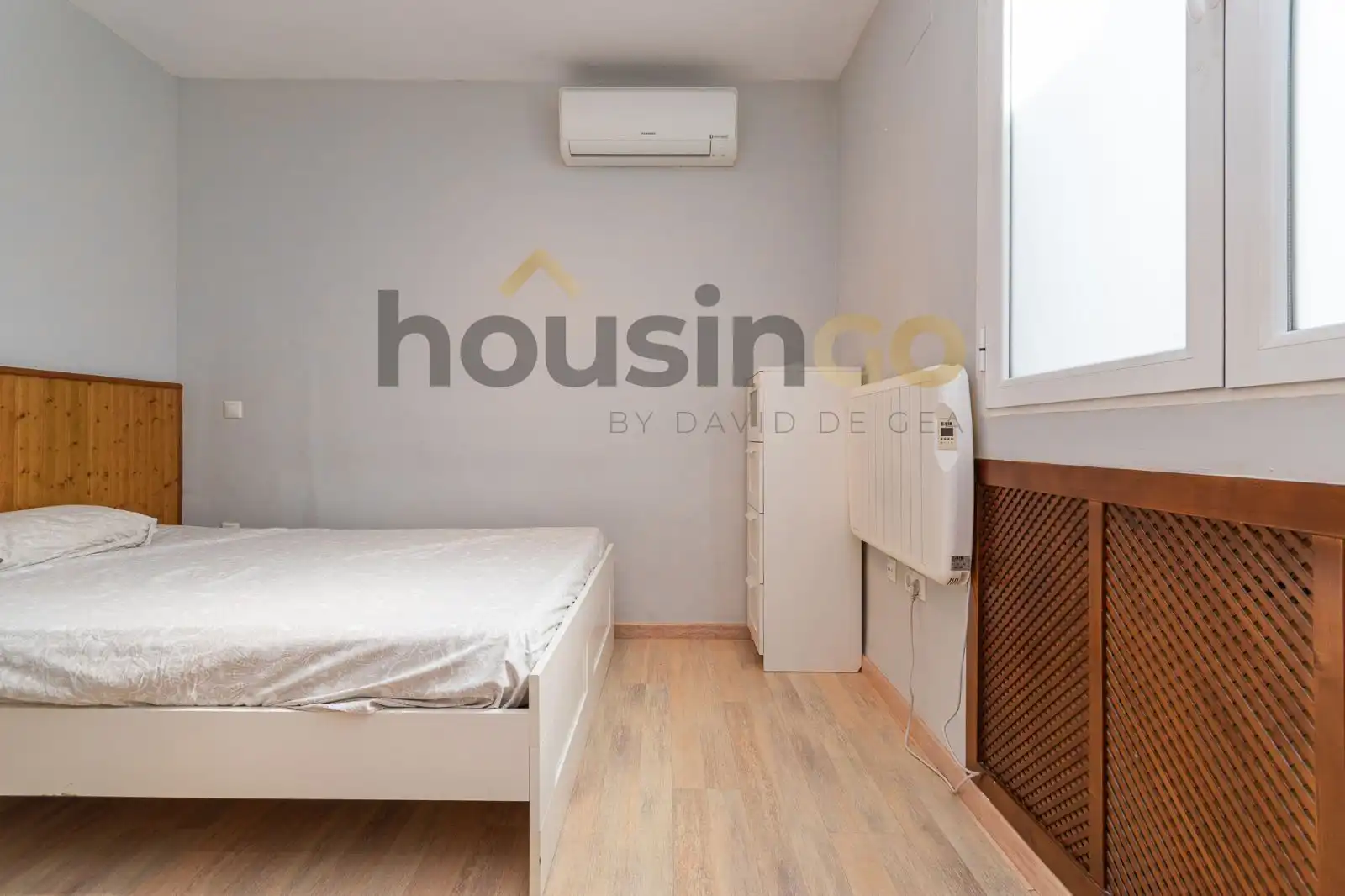Schlafzimmer von Wohnungen zur Miete in Madrid mit Klimaanlage, Heizung und Möbliert