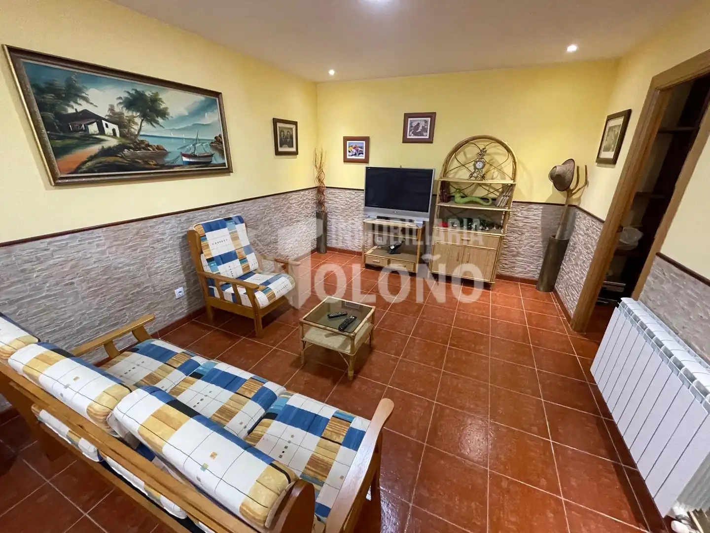Sala de estar de Casa o chalet en venta en Alesanco con Calefacción, Jardín privado y Parquet