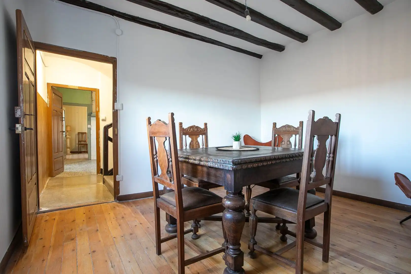 Dining room of Country homes for sale in Ujué / Uxue  with Heating, Storage room and Furnished