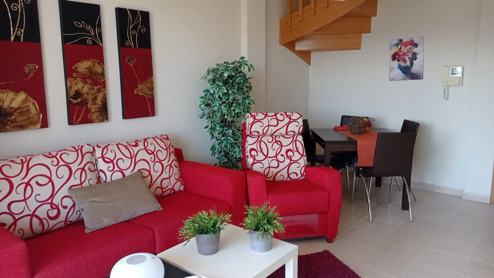 Living room of Duplexes for sale in Foz  with Terrace, Storage room and Furnished