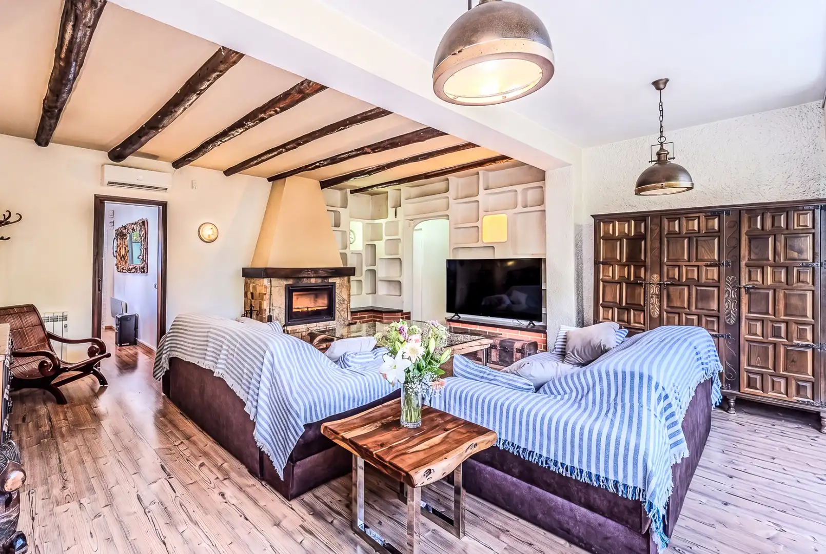 Sala d'estar de Casa o xalet en venda en L'Ametlla de Mar  amb Aire condicionat, Calefacció i Jardí privat