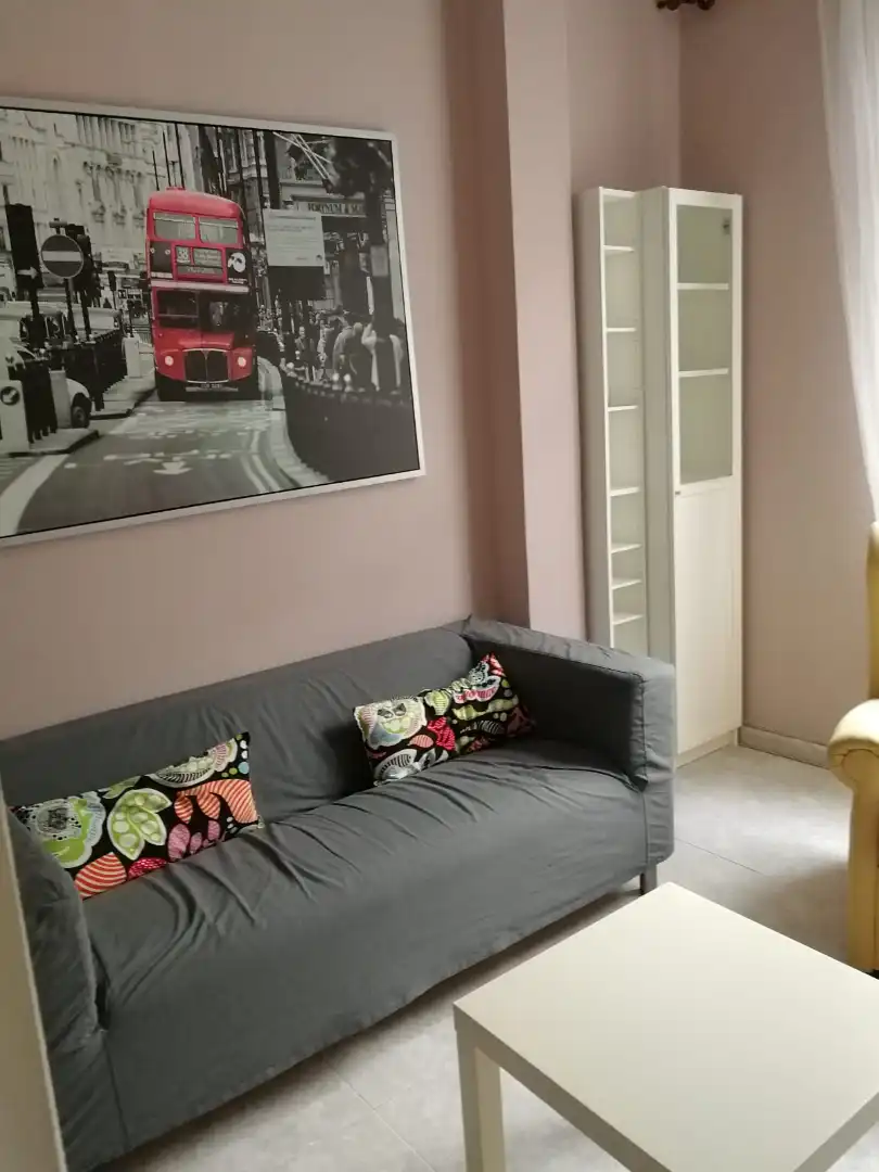 Living room of Flat for rent in Ferrol  with Furnished, Oven and Microwave