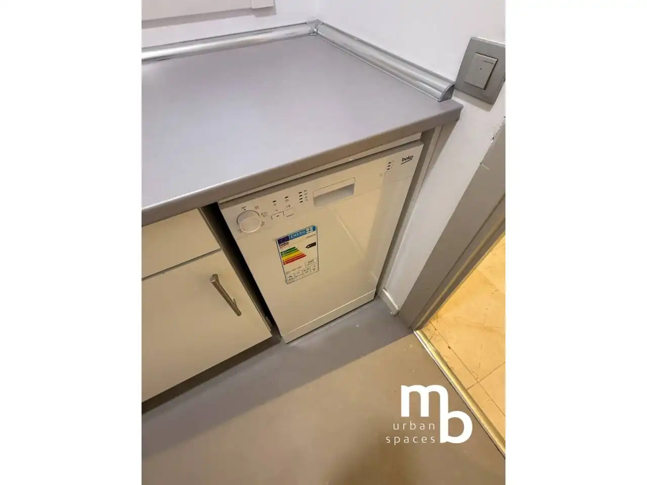 Küche von Wohnung zur Miete in Madrid mit Klimaanlage und Möbliert