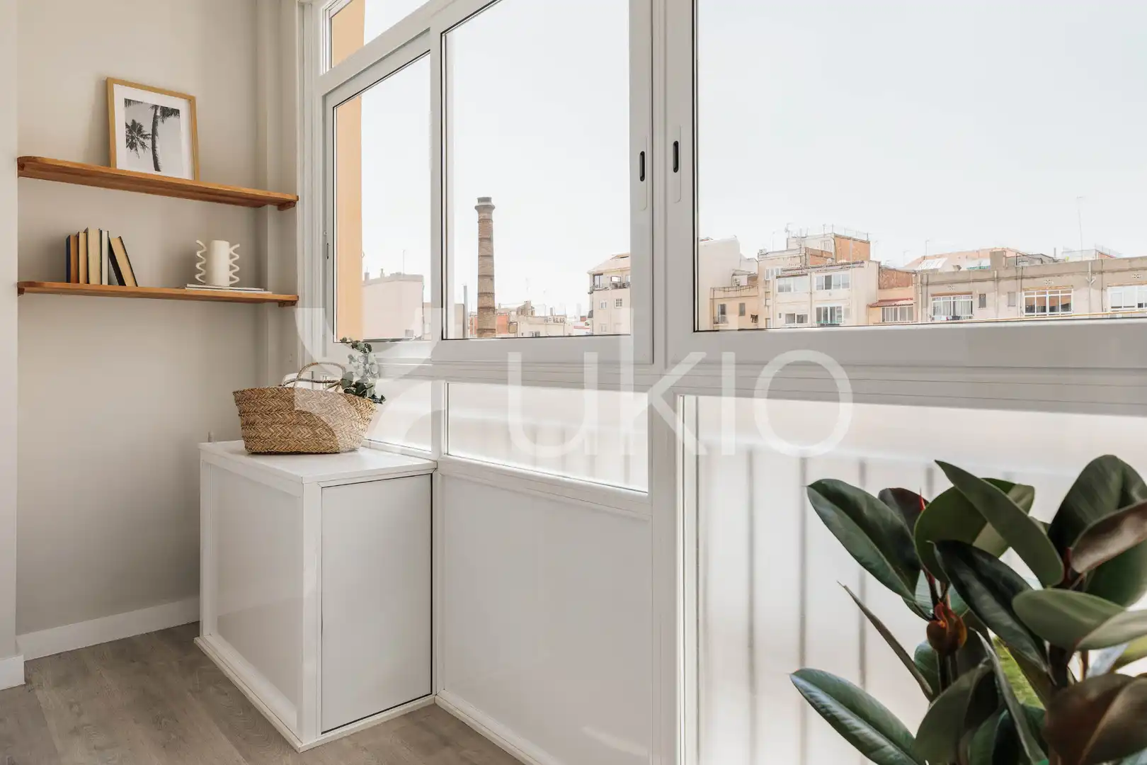 Schlafzimmer von Wohnung zur Miete in Barcelona mit Klimaanlage, Heizung und Möbliert