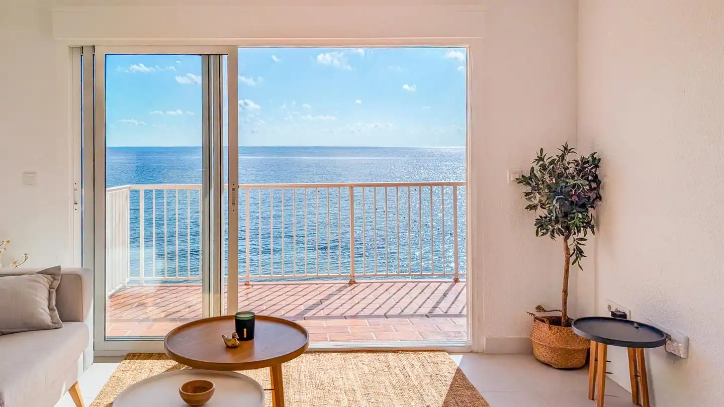 Schlafzimmer von Wohnung zum Verkauf in Santa Pola mit Klimaanlage und Terrasse