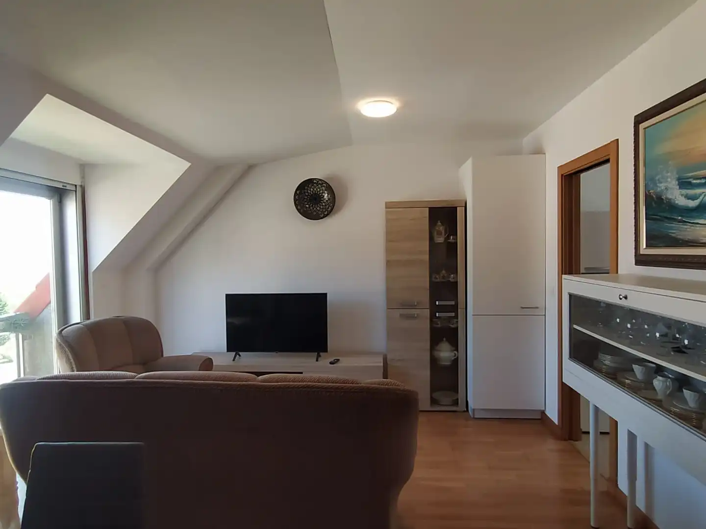 Sala de estar de Ático en venta en Cariño con Parquet, Amueblado y Horno