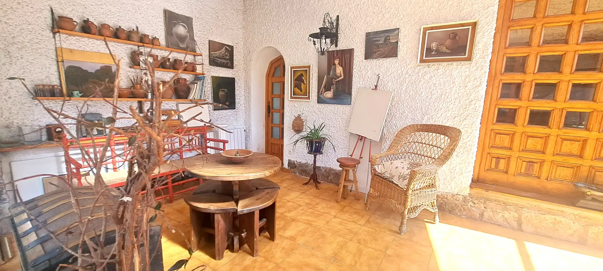 Sala d'estar de Casa o xalet en venda en Talamanca de Jarama amb Calefacció, Jardí privat i Forn
