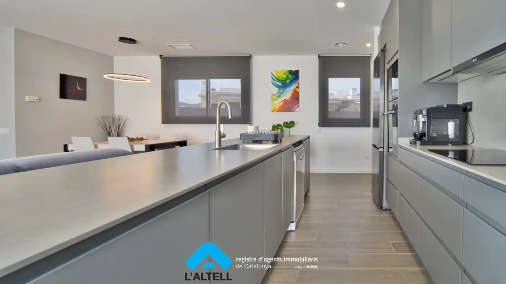 Cocina de Ático en venta en L'Ametlla del Vallès con Aire acondicionado, Calefacción y Jardín privado