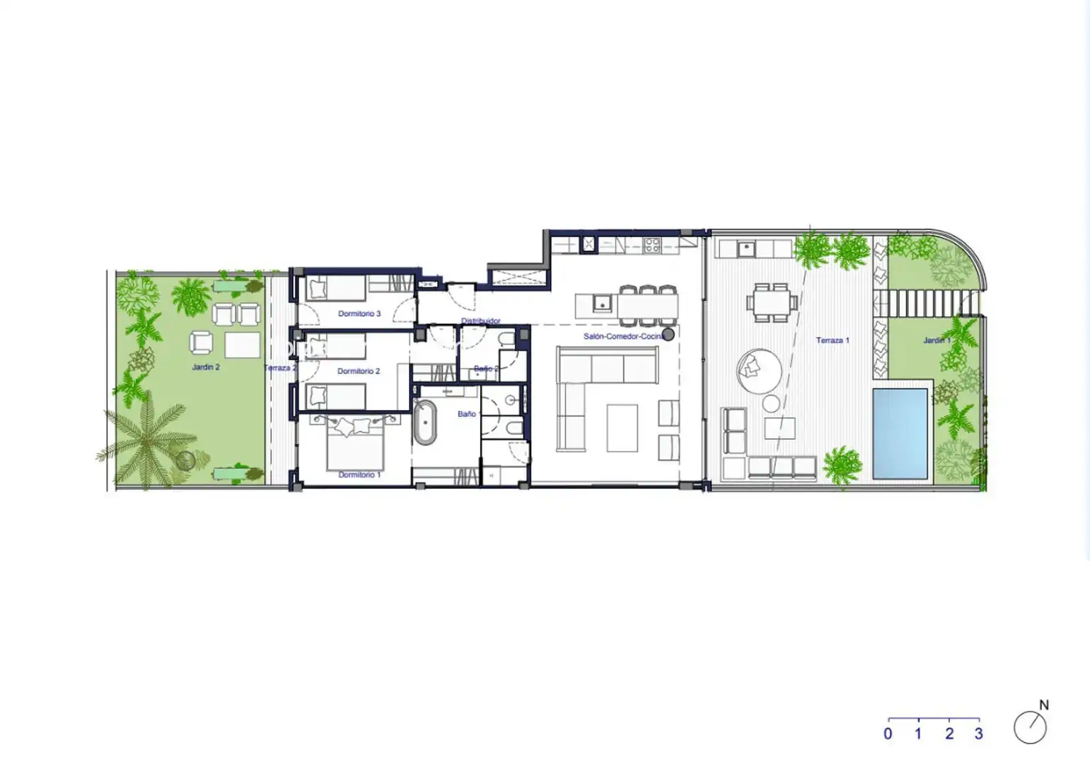 Wohnung mit Pool zum Verkauf in Joaquin Gadea, imagen 25