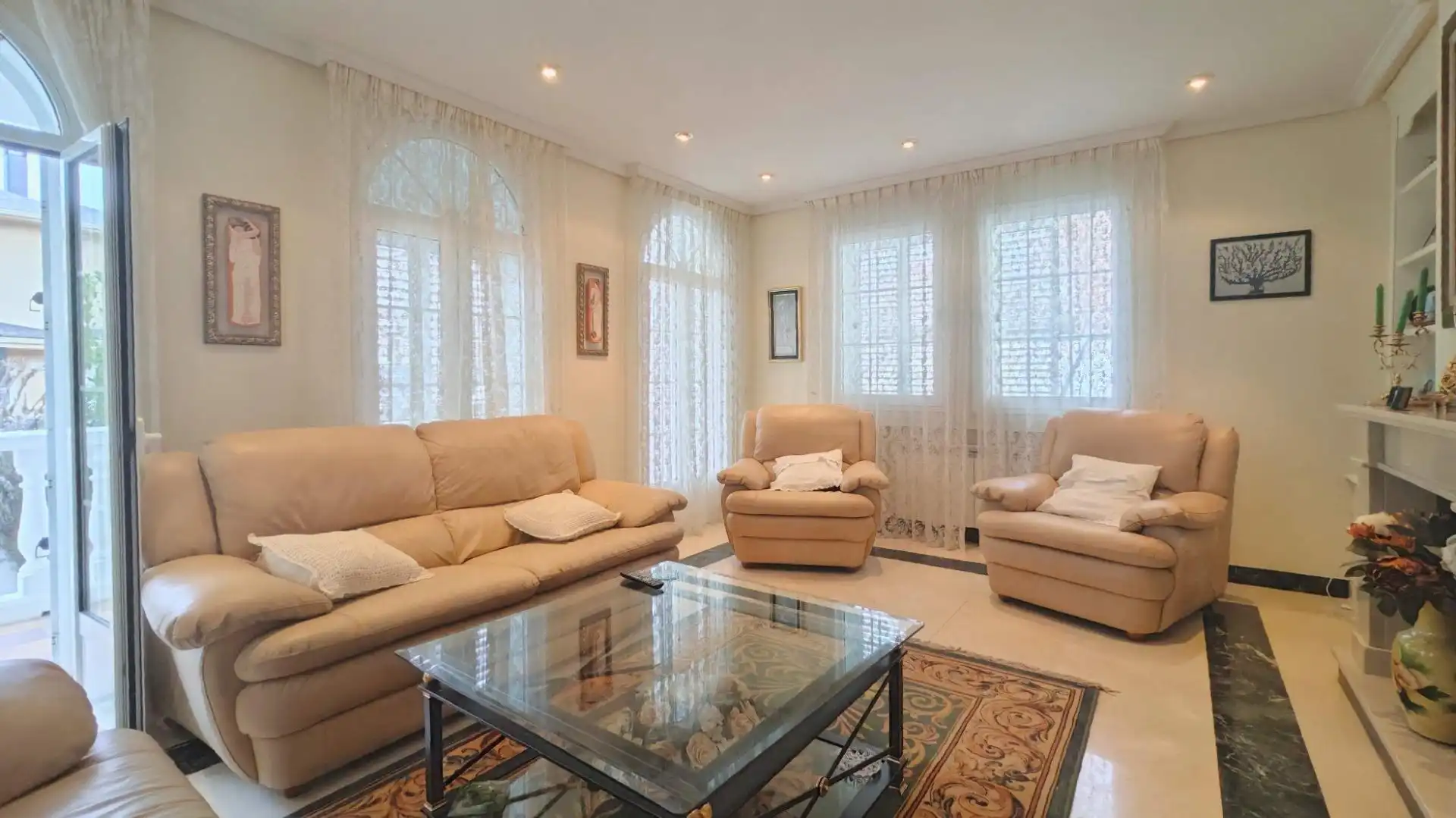 Sala de estar de Casa o chalet en venta en Guadarrama con Jardín privado, Terraza y Trastero