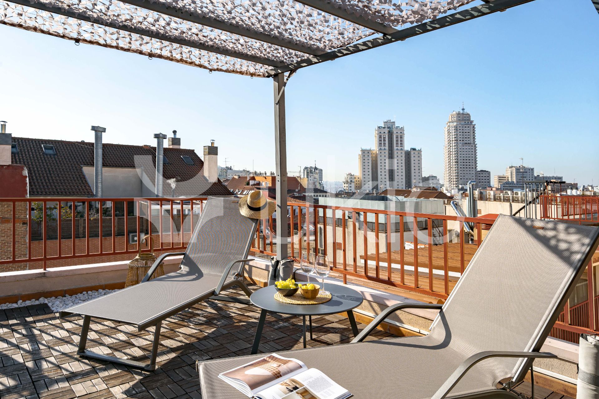 Terrace of Apartment to rent in  Madrid Capital  with Air Conditioner, Heating and Terrace