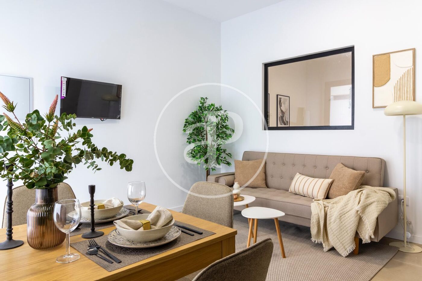 Sala de estar de Piso en venta en  Valencia Capital con Aire acondicionado, Calefacción y Amueblado