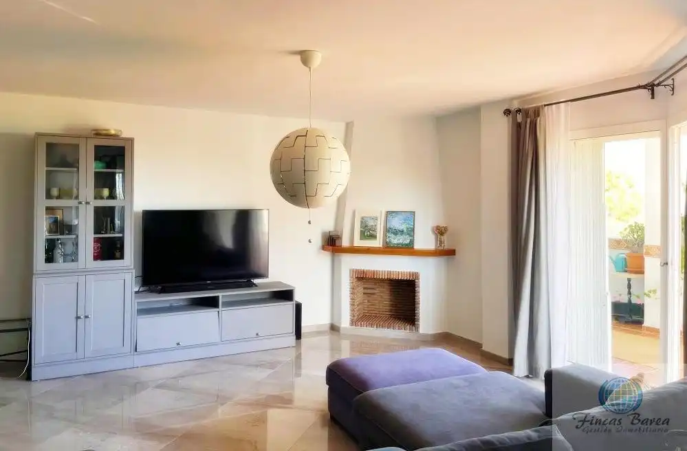 Living room of Flat for rent in Mijas  with Air Conditioner, Terrace and Furnished