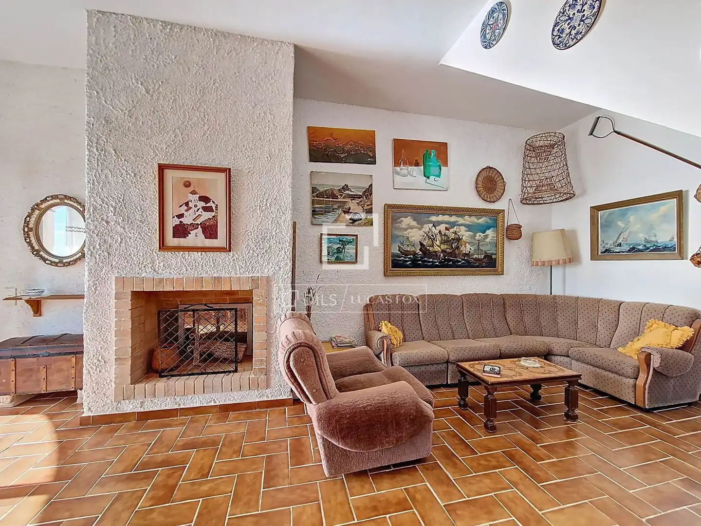 Sala d'estar de Casa o xalet en venda en Calafell amb Jardí privat, Terrassa i Traster