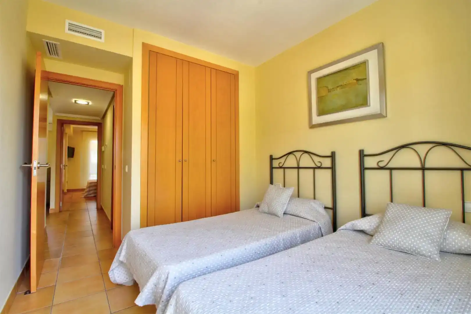 Bedroom of Flat for rent in Dénia  with Air Conditioner, Private garden and Furnished