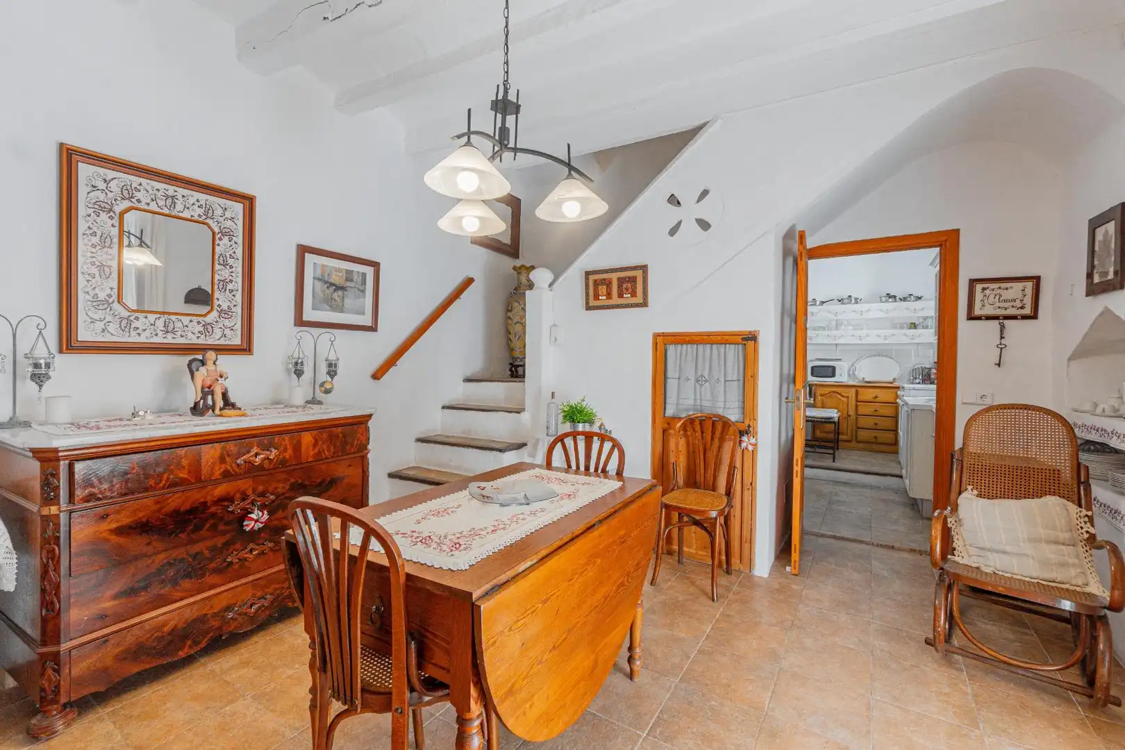 Comedor de Finca rústica en venta en Puigpunyent con Jardín privado, Terraza y Trastero
