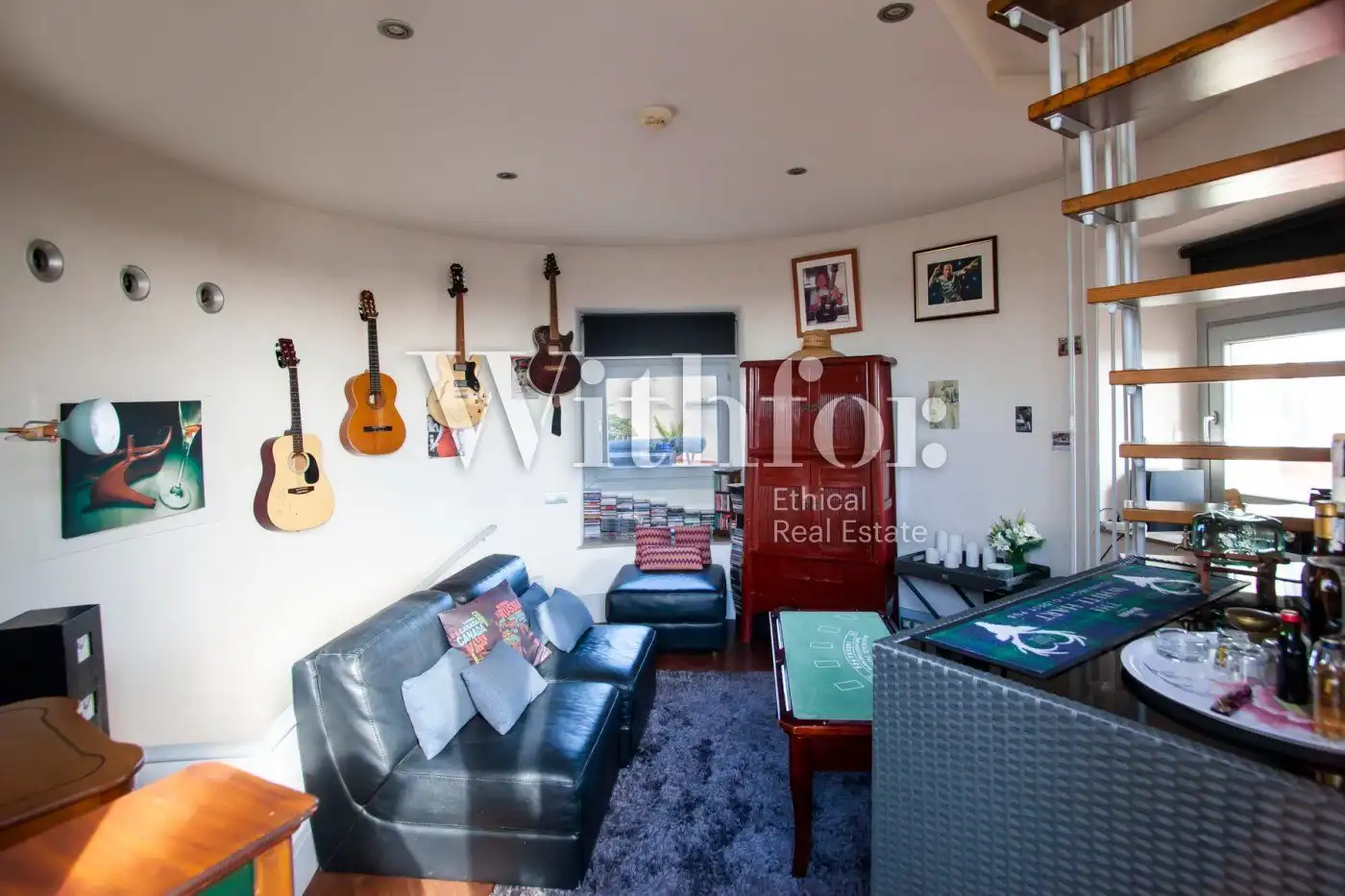 Sala de estar de Ático en venta en Barcelona con Aire acondicionado, Calefacción y Parquet