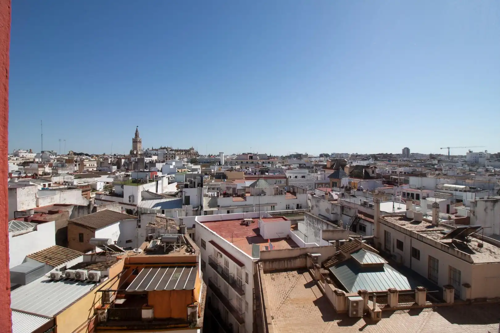 Exterior view of Flat for rent in Sevilla  with Air Conditioner and Heating
