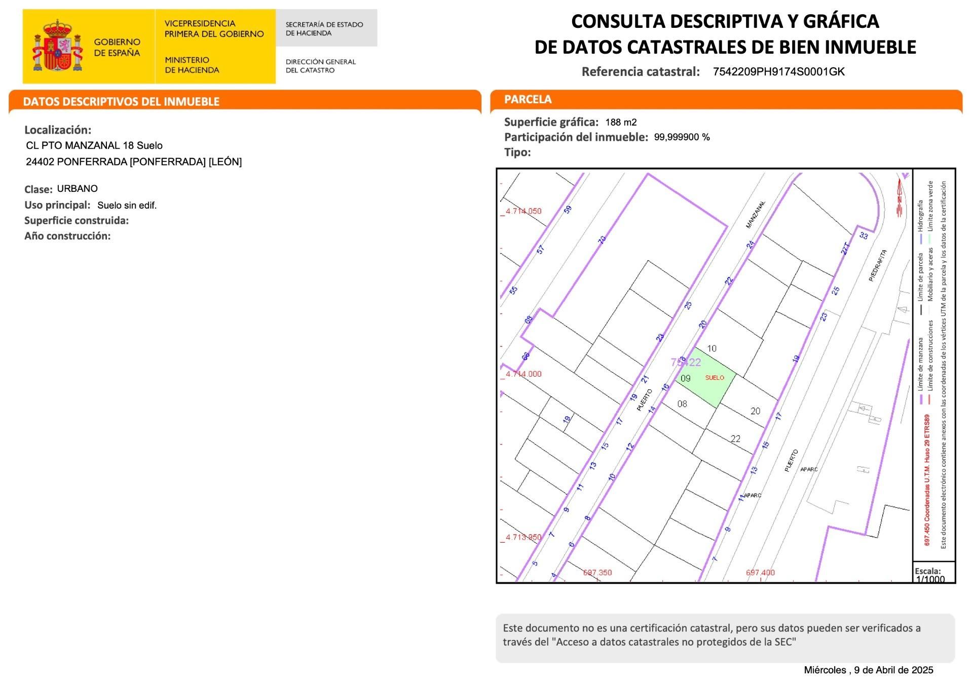 Residencial en venda en Ponferrada