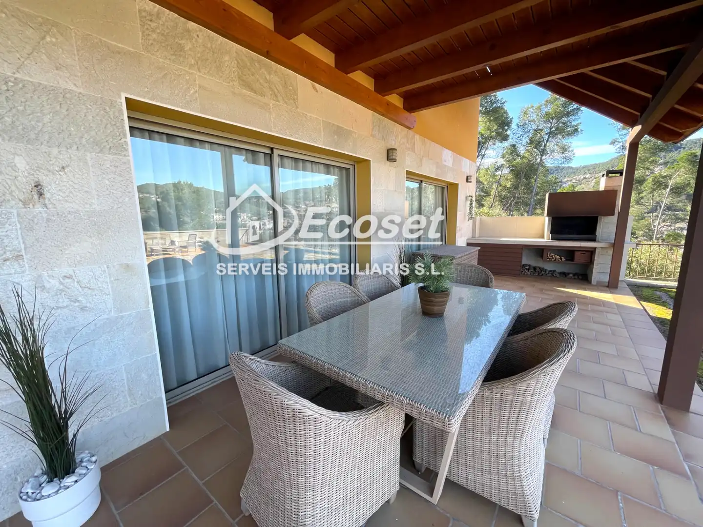 Terrasse von Haus oder Chalet zum Verkauf in Vallirana mit Heizung, Privatgarten und Terrasse