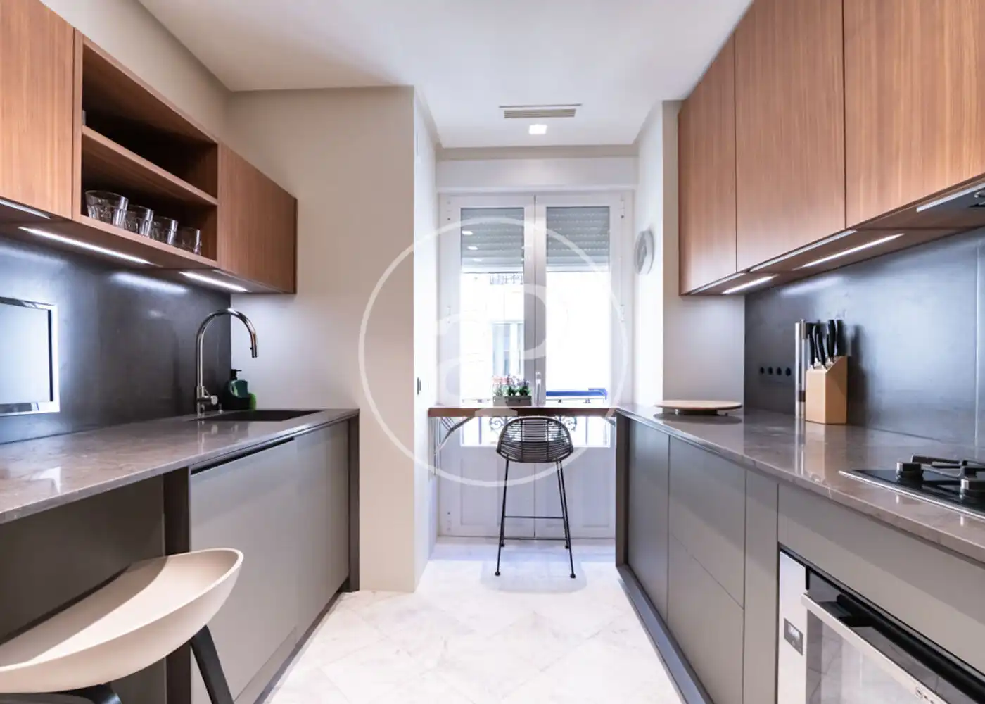 Küche von Wohnung zur Miete in Barrio de Salamanca