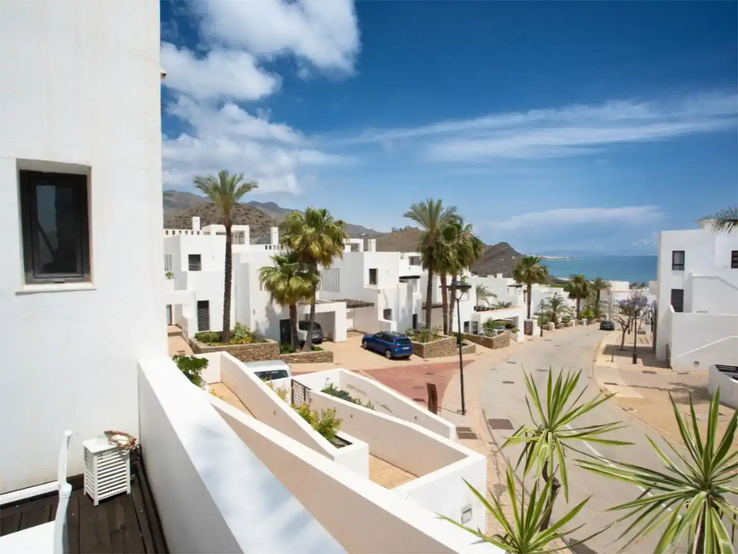 Exterior view of Flat for sale in Mojácar  with Air Conditioner, Swimming Pool and Balcony