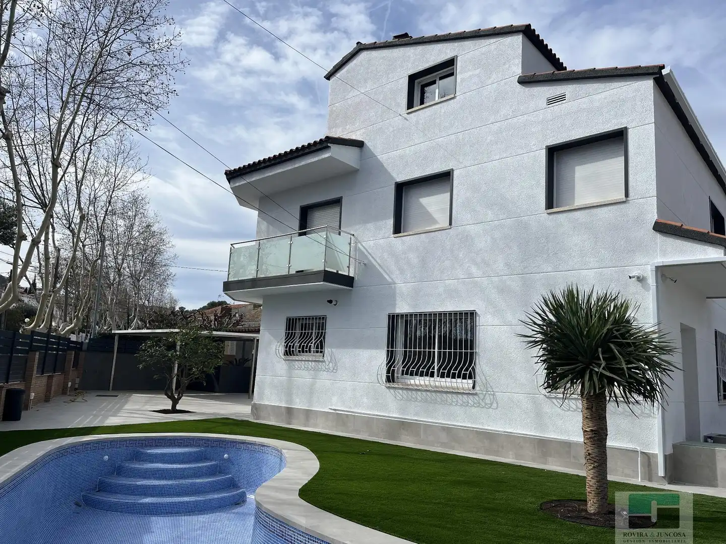 Exterior view of Houses for rent in Castelldefels  with Air Conditioner, Heating and Parquet flooring