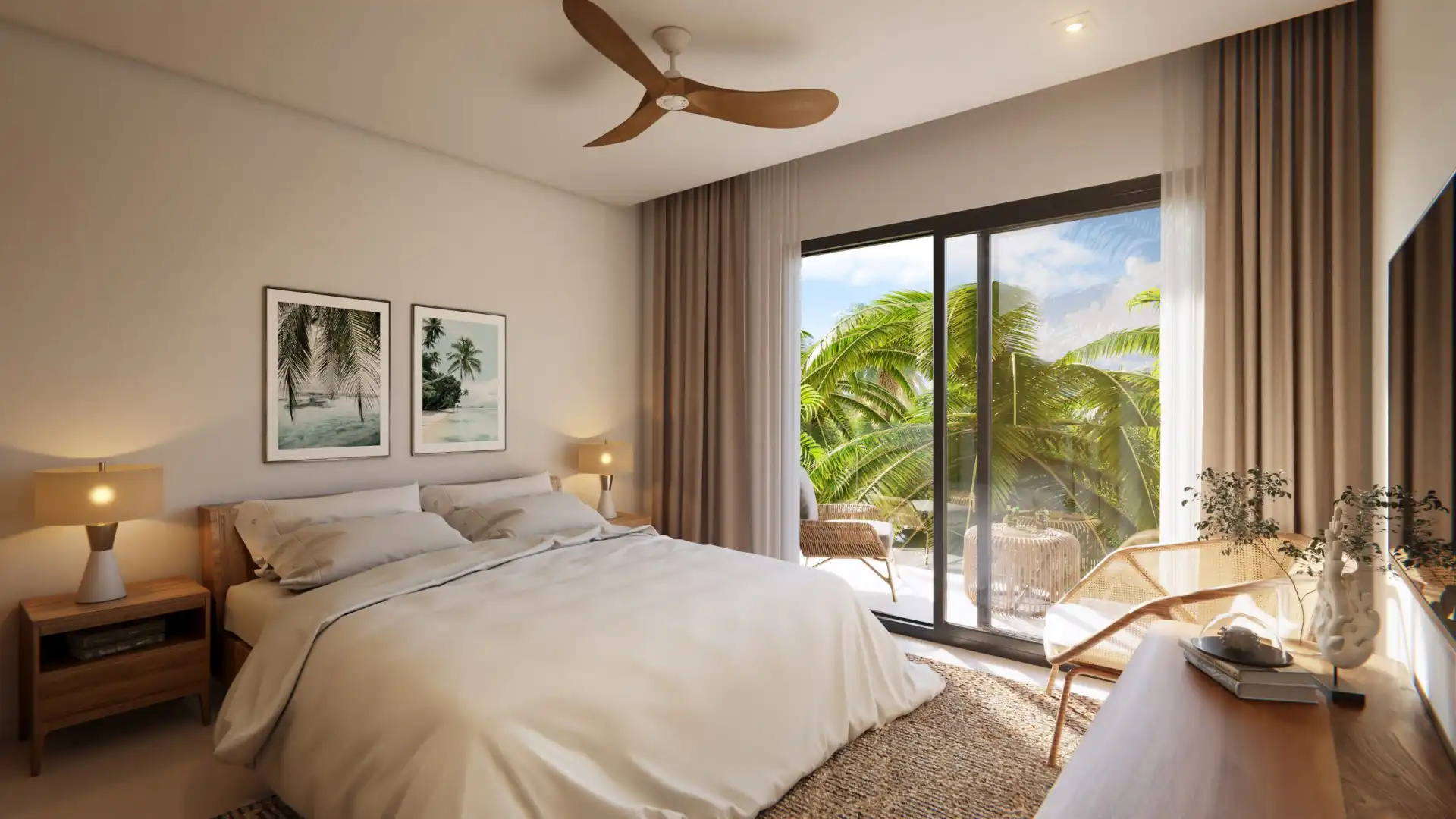 Schlafzimmer von Maisonette zum Verkauf in Marbella mit Klimaanlage, Heizung und Terrasse