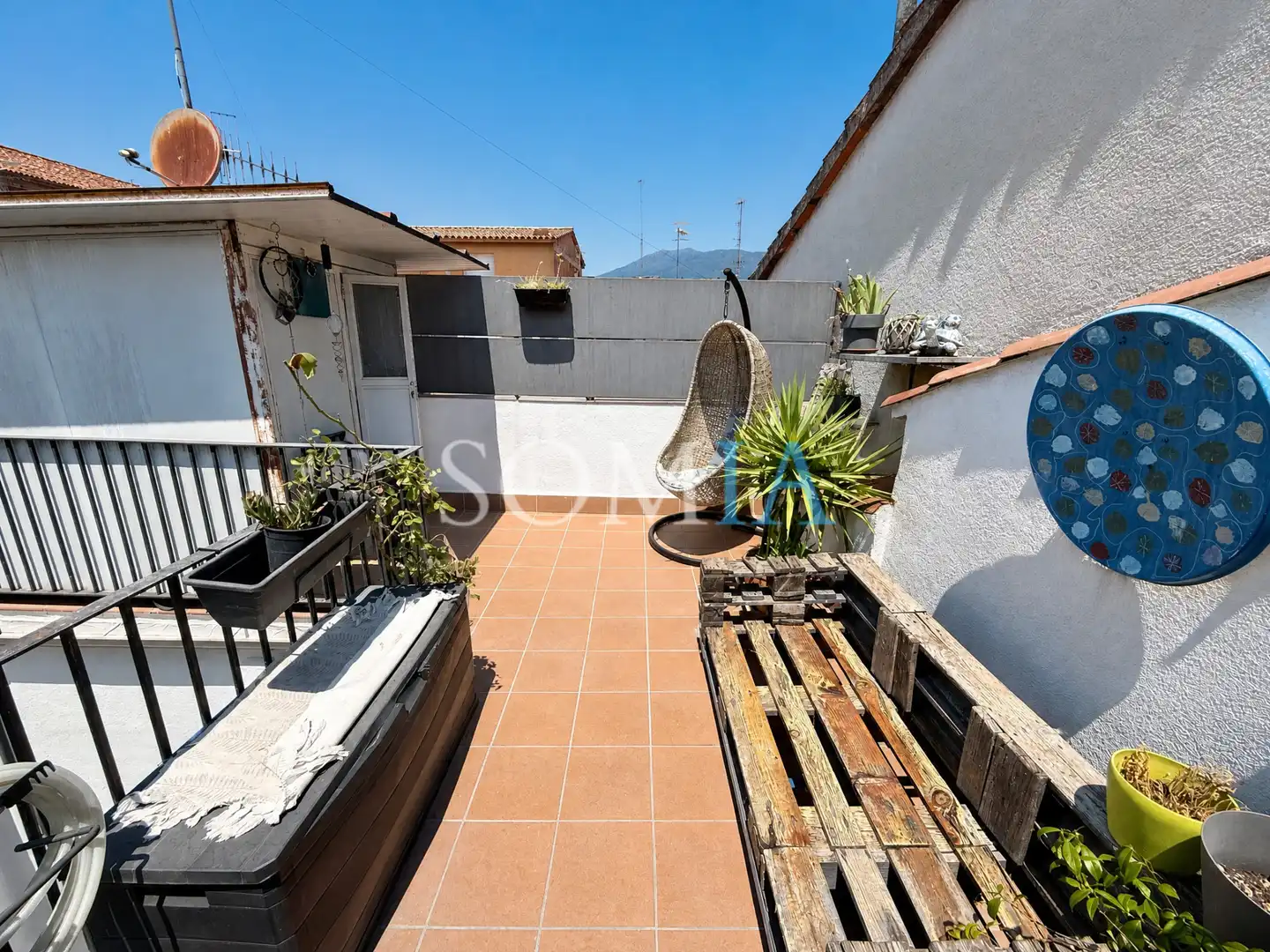 Terrassa de Dúplex en venda en Sant Celoni amb Calefacció, Jardí privat i Parquet