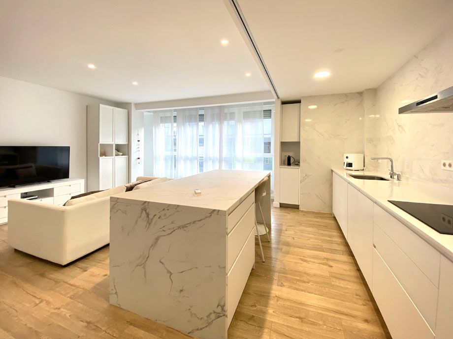 Kitchen of Flat for sale in Vitoria - Gasteiz  with Heating, Parquet flooring and Furnished