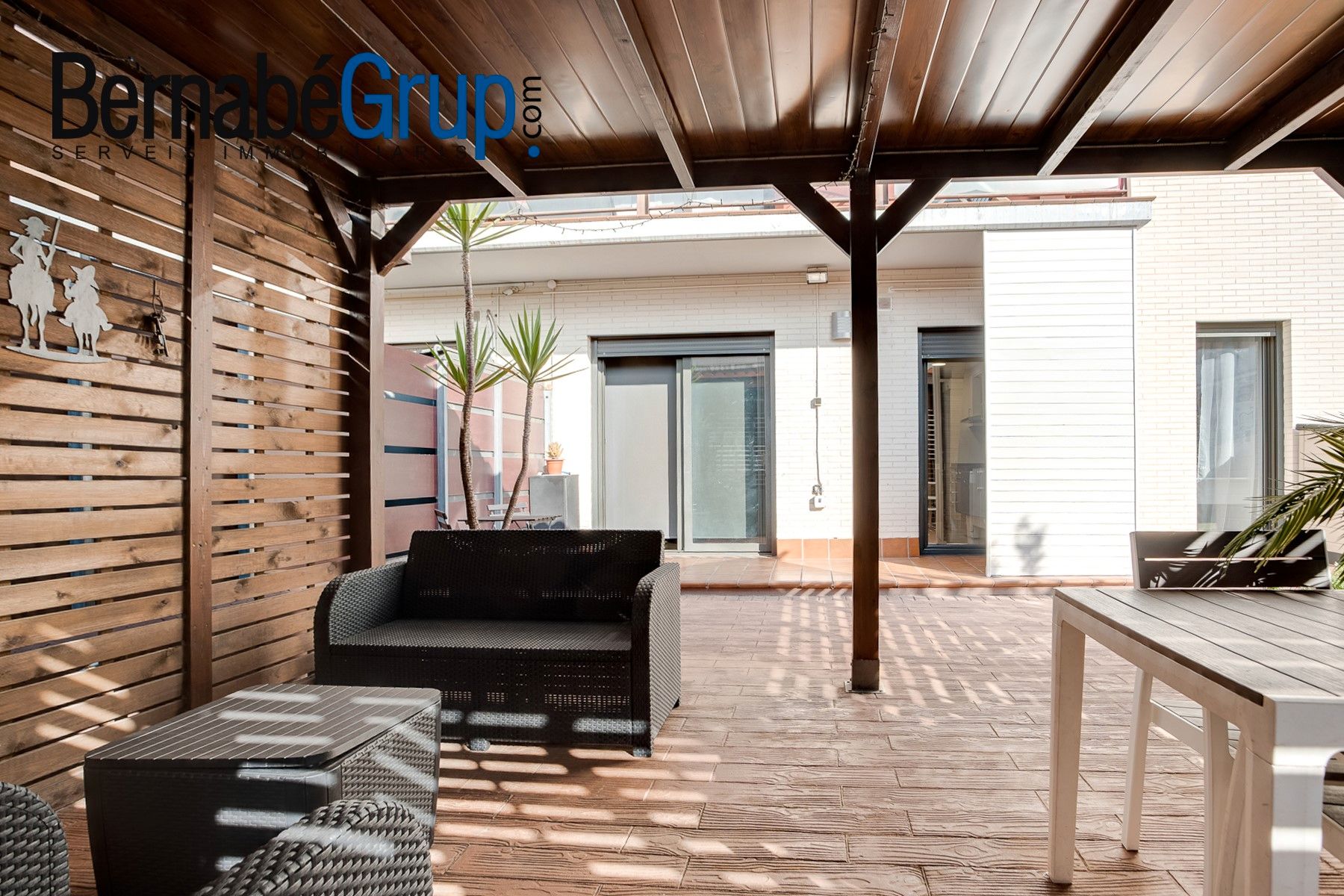 Terrace of Flat for sale in Les Franqueses del Vallès  with Air Conditioner, Heating and Private garden