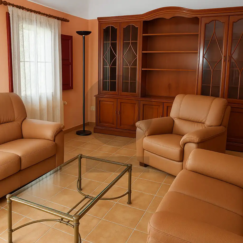 Sala de estar de Casa o chalet en venta en Nuévalos con Calefacción, Terraza y Trastero