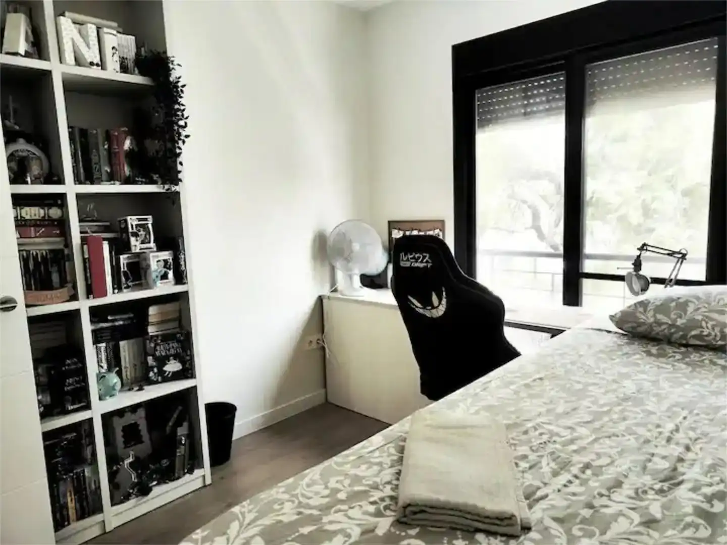 Schlafzimmer von Wohnung zur Miete in Málaga Capital mit Klimaanlage und Schwimmbad