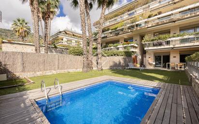 Garden of Flat for sale in  Barcelona Capital  with Air Conditioner, Terrace and Swimming Pool