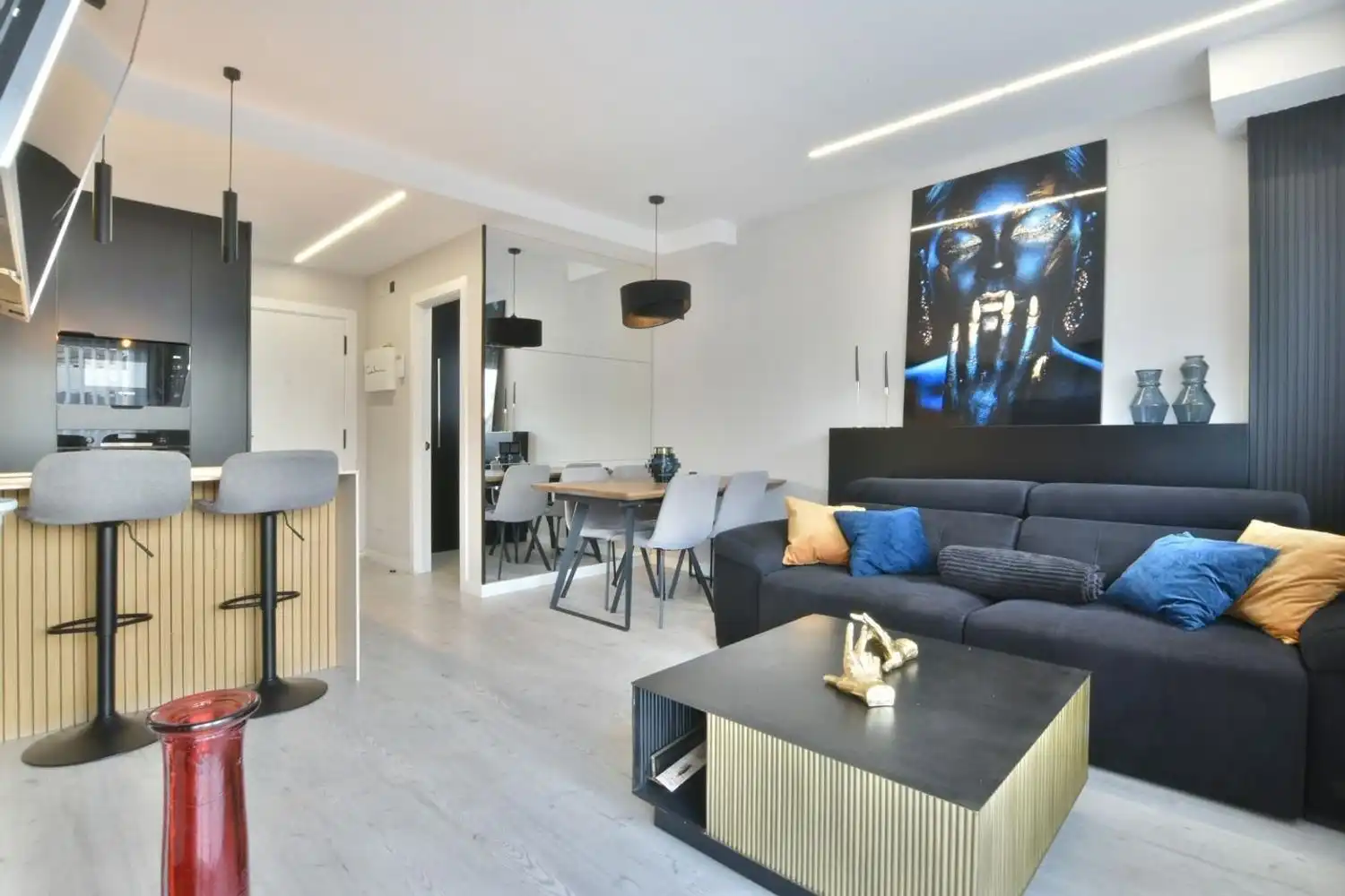 Wohnzimmer von Maisonette zum Verkauf in Terrassa mit Klimaanlage, Terrasse und Abstellraum